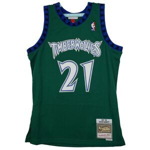 Kevin Garnett Timberwolves Mitchell‎ & Ness NBA Small Jersey 1999-00 Green NWT